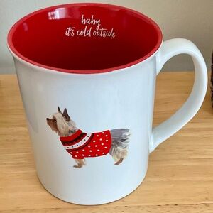 Adorable Yorkie Coffee Mug by FRINGE “Baby It’s Cold Outside”